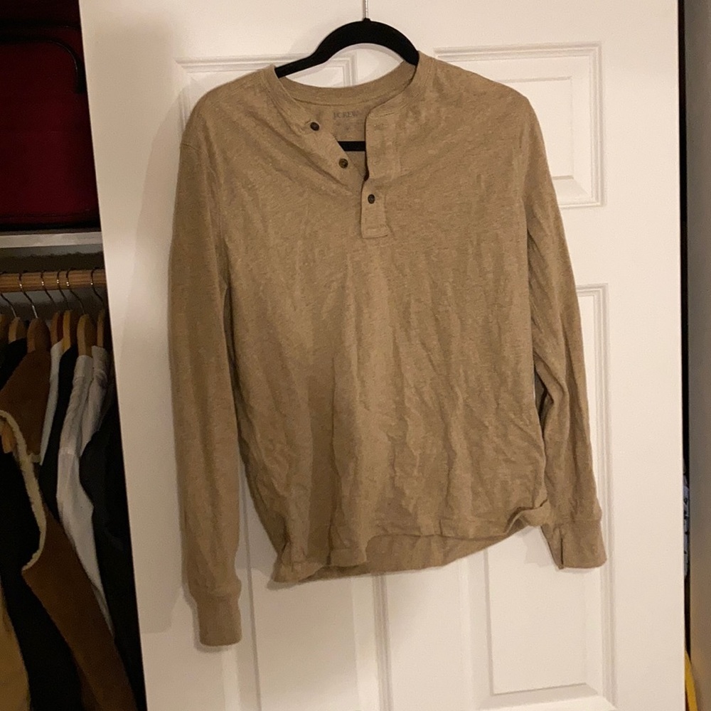J crew Henley oatmeal color
